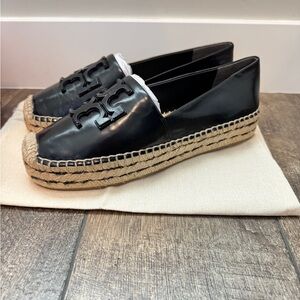 Black INES PLATFORM ESPADRILLE